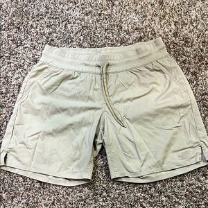 The North Face khaki women’s microfiber Shorts large